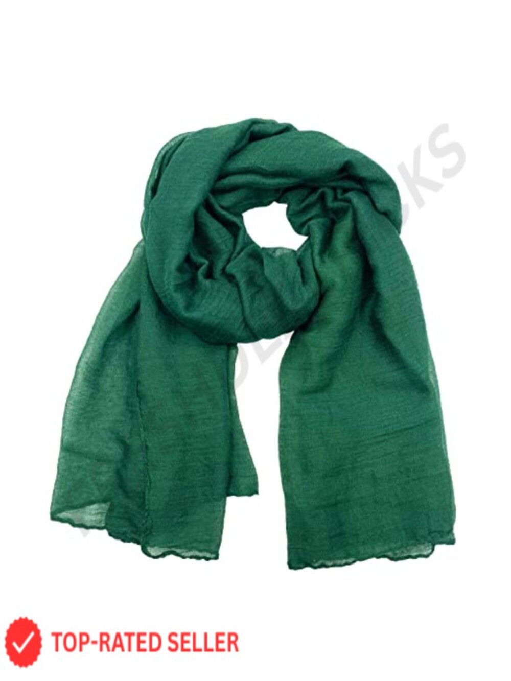Women's Light Soft Solid Shawl Wrap Scarf Polyester Cotton Versatile